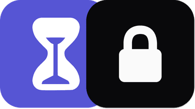 The Shutout logo next to Apple's Screen Time logo